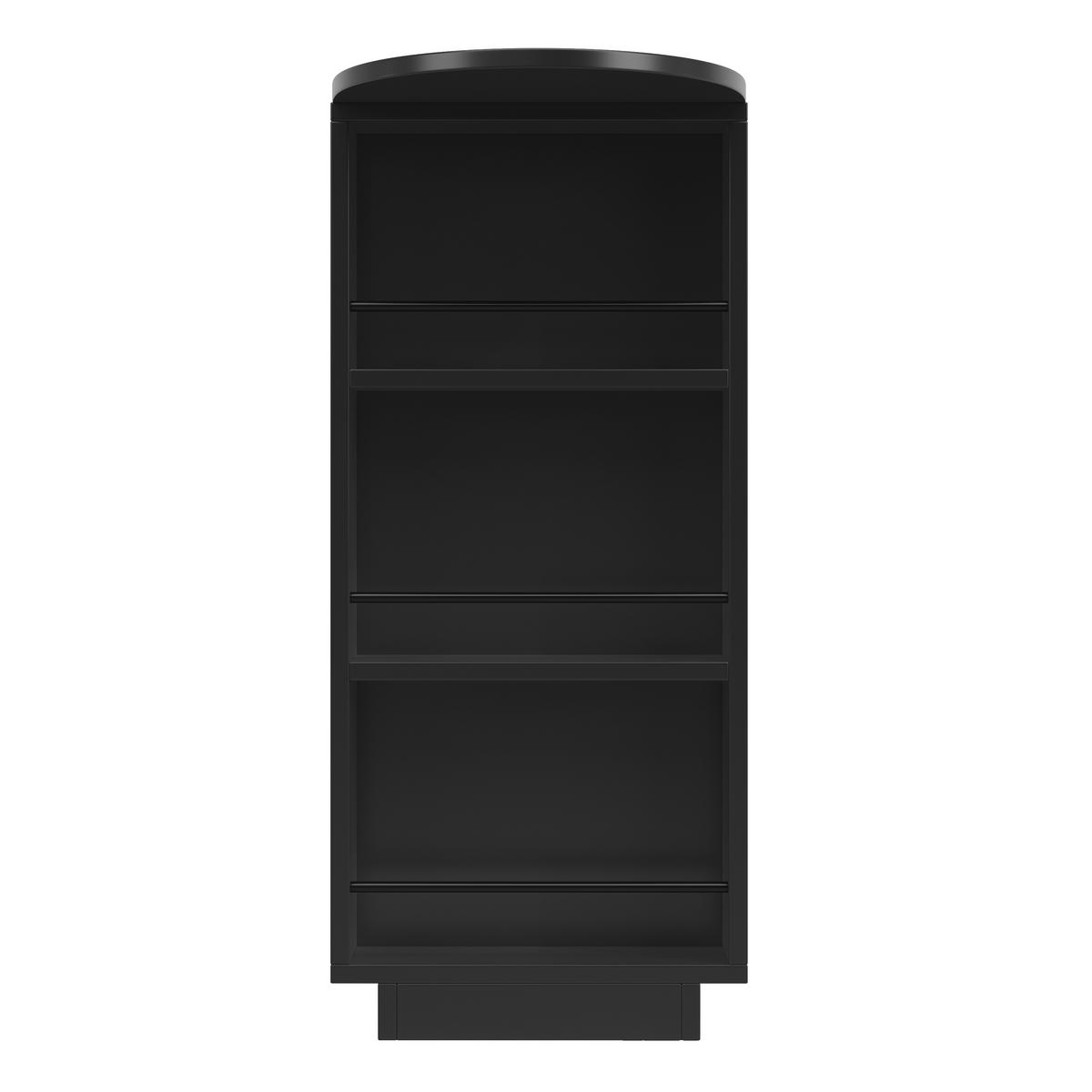 BARTISCH Schwarz LED ausziehbar Stauraum 360° mobil 115-183cm - Schwarz, Holzwerkstoff (183/40/99cm) - FLIEKS