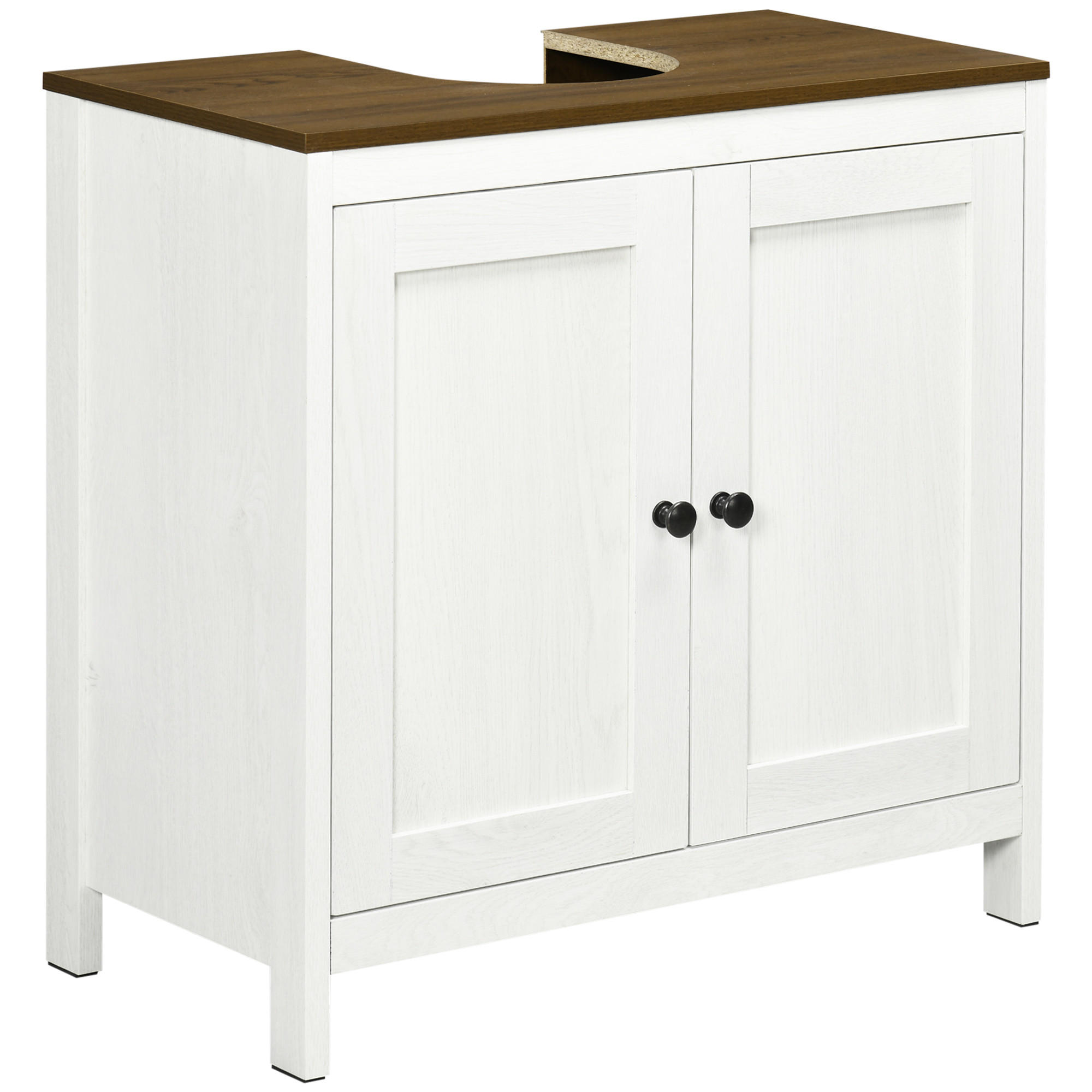 BADEZIMMERSCHRANK 60/30/60 cm weiß - Weiß, Karton (60/60/30cm)