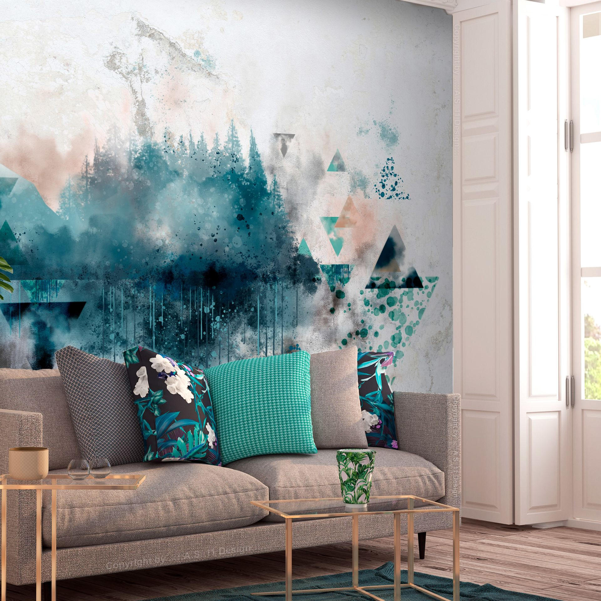 VLIESTAPETE Bunt 150/105 cm - Multicolor, Textil (150/1cm) - KUNSTLOFT