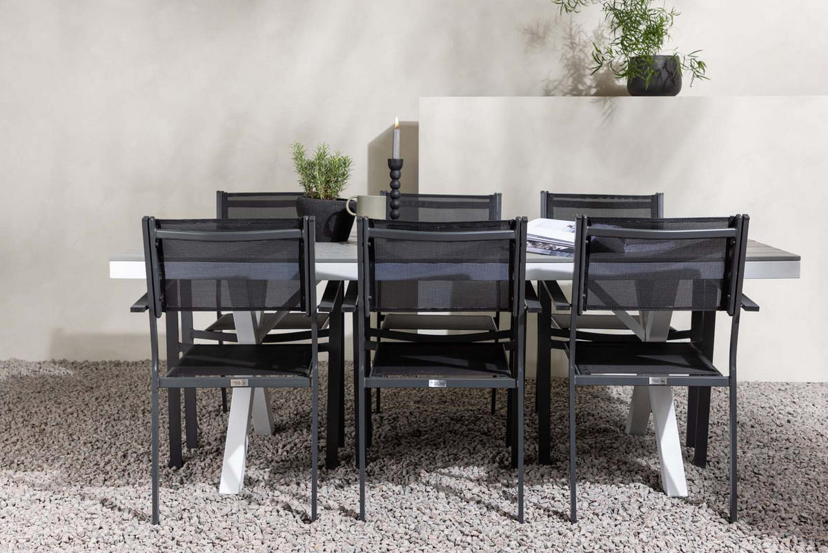 GARTENSET schwarz - Schwarz, Holzwerkstoff - ebuy24