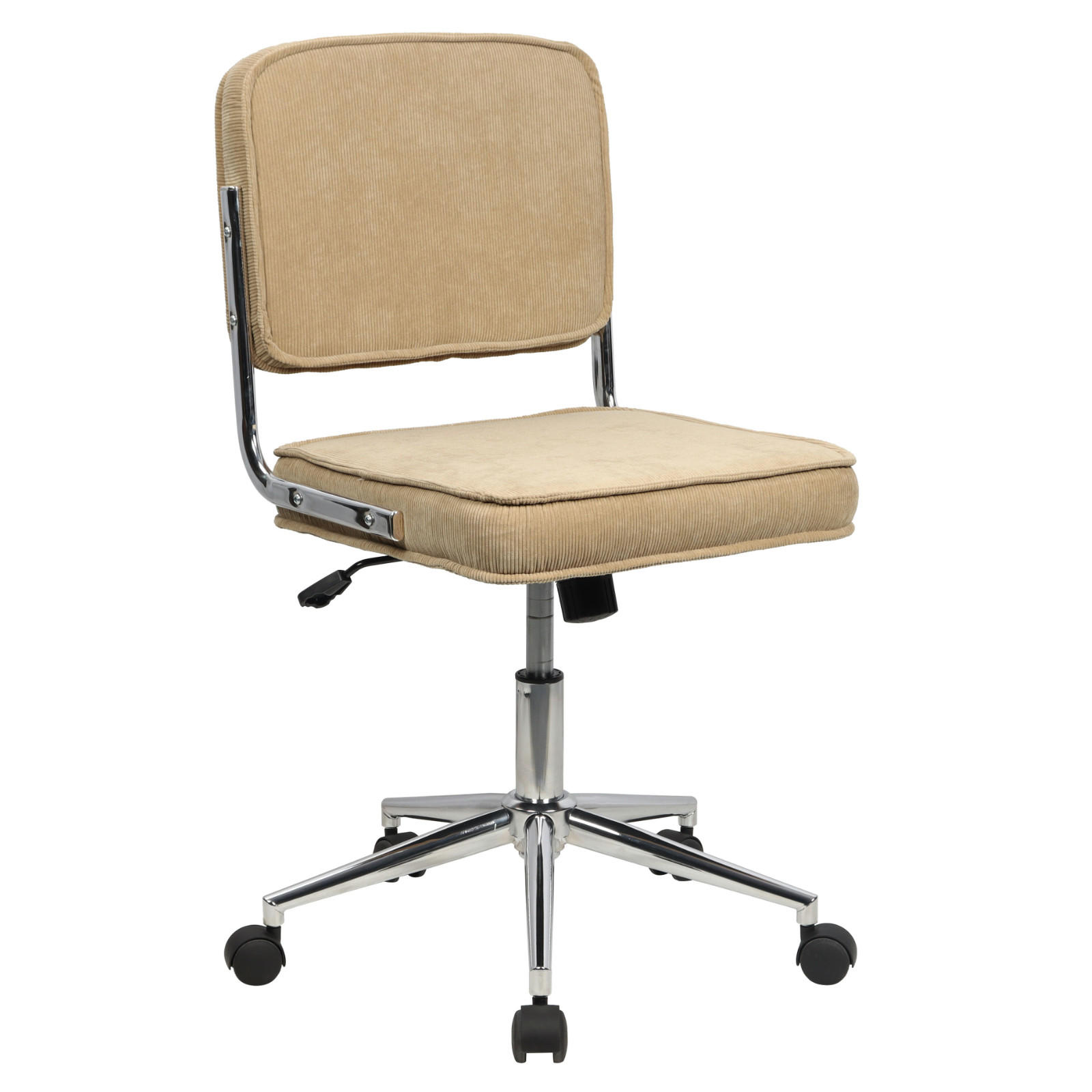 BÜROSTUHL Liv Schreibtischstuhl höhenverstellbar mit Rollen Taupe - Beige, Textil (48/94/47cm) - SVITA