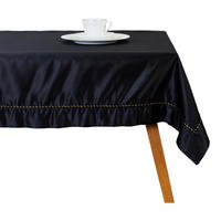 TISCHDECKE Kris - Schwarz, Textil (180/130/1cm) - home&you