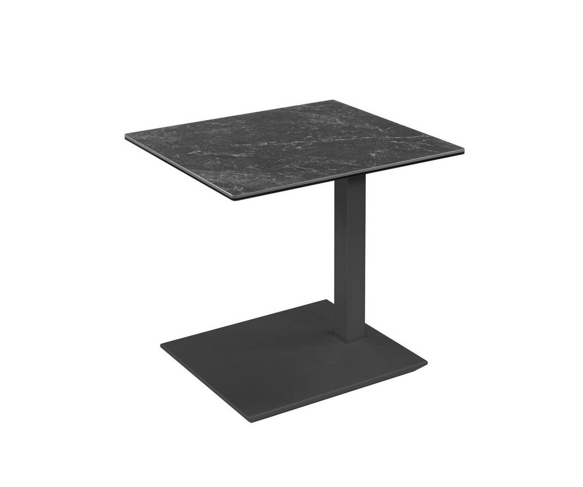 BEISTELLTISCH Chandra 55x47x54 höhenverstellbar Anthrazit/Keramik - Grau, Keramik (55/47/54cm) - 58aufmkessel