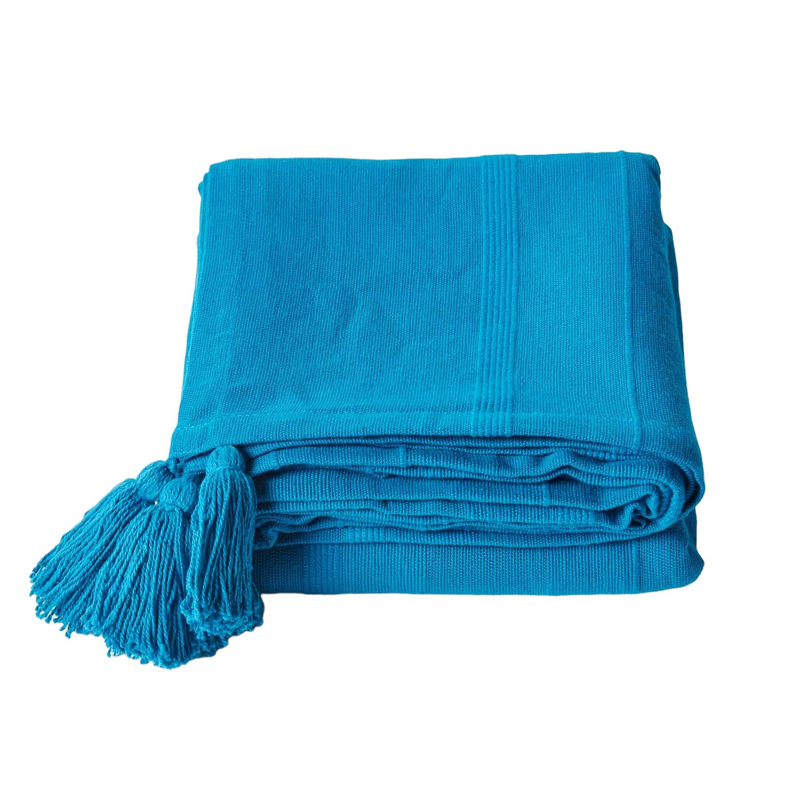 WOHNDECKE Rajput 150/200 cm, 100% Baumwolle - Petrol, Textil (150/200cm) - Homescapes