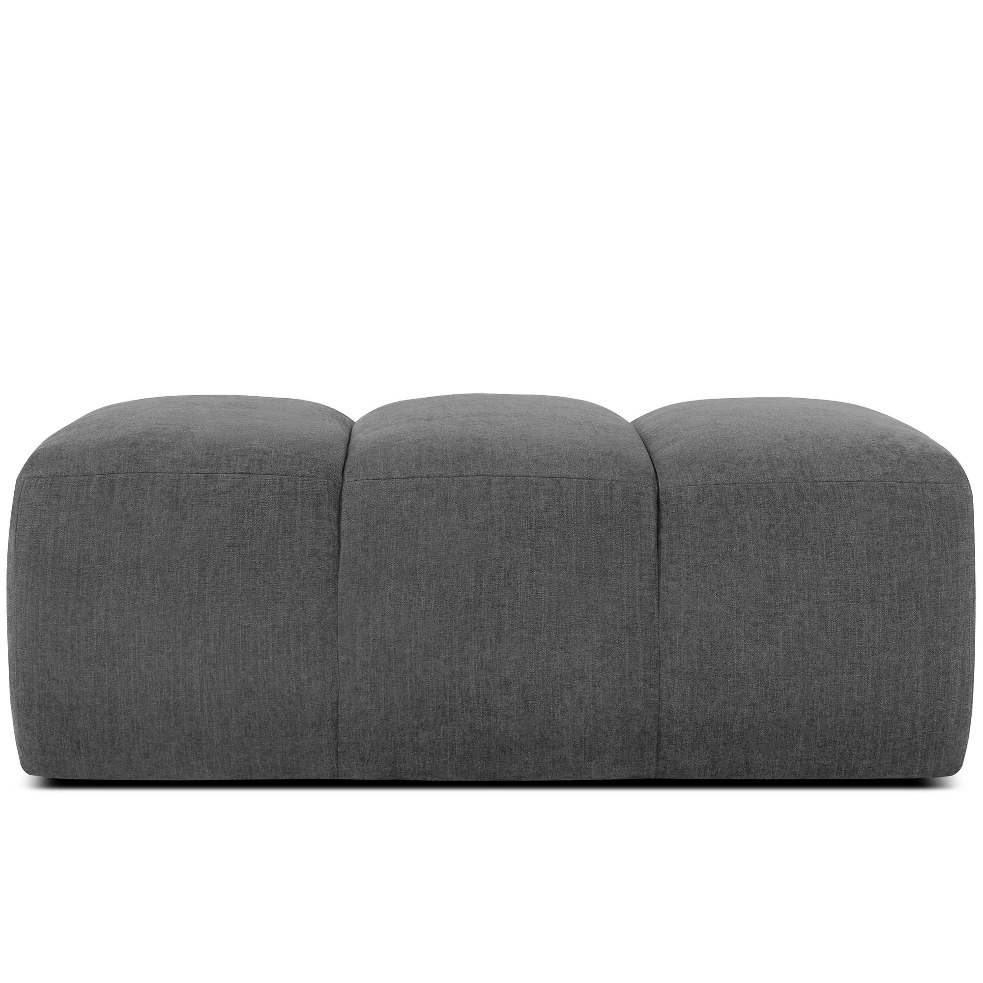 SITZHOCKER FLAVA, Aschgrau - Grau, Holz/Holzwerkstoff (123/47/70cm) - KONSIMO®