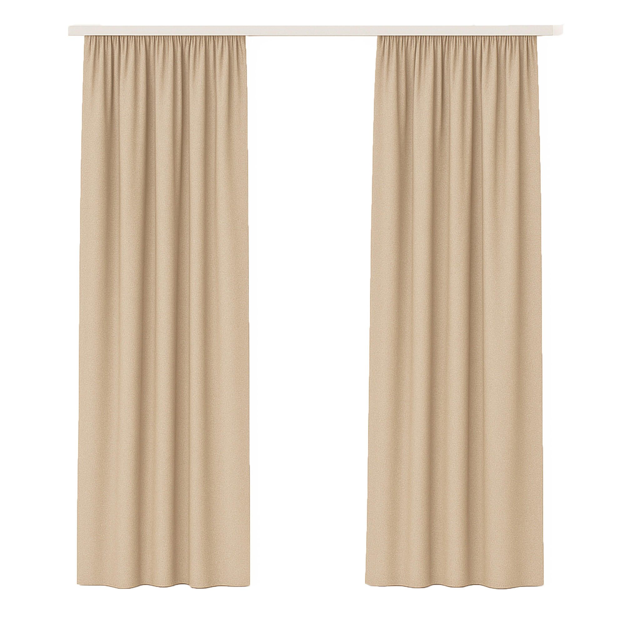 GARDINE Universalband "blickdicht" 2er Pack Beige 140x175 cm - Beige, Textil (140/175cm) - Bestlivings