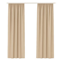 GARDINE Universalband "blickdicht" 2er Pack Beige 140x175 cm - Beige, Textil (140/175cm) - Bestlivings