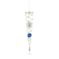 WINDSPIEL - Multicolor, Glas/Metall (5/5/46cm) - Relaxdays
