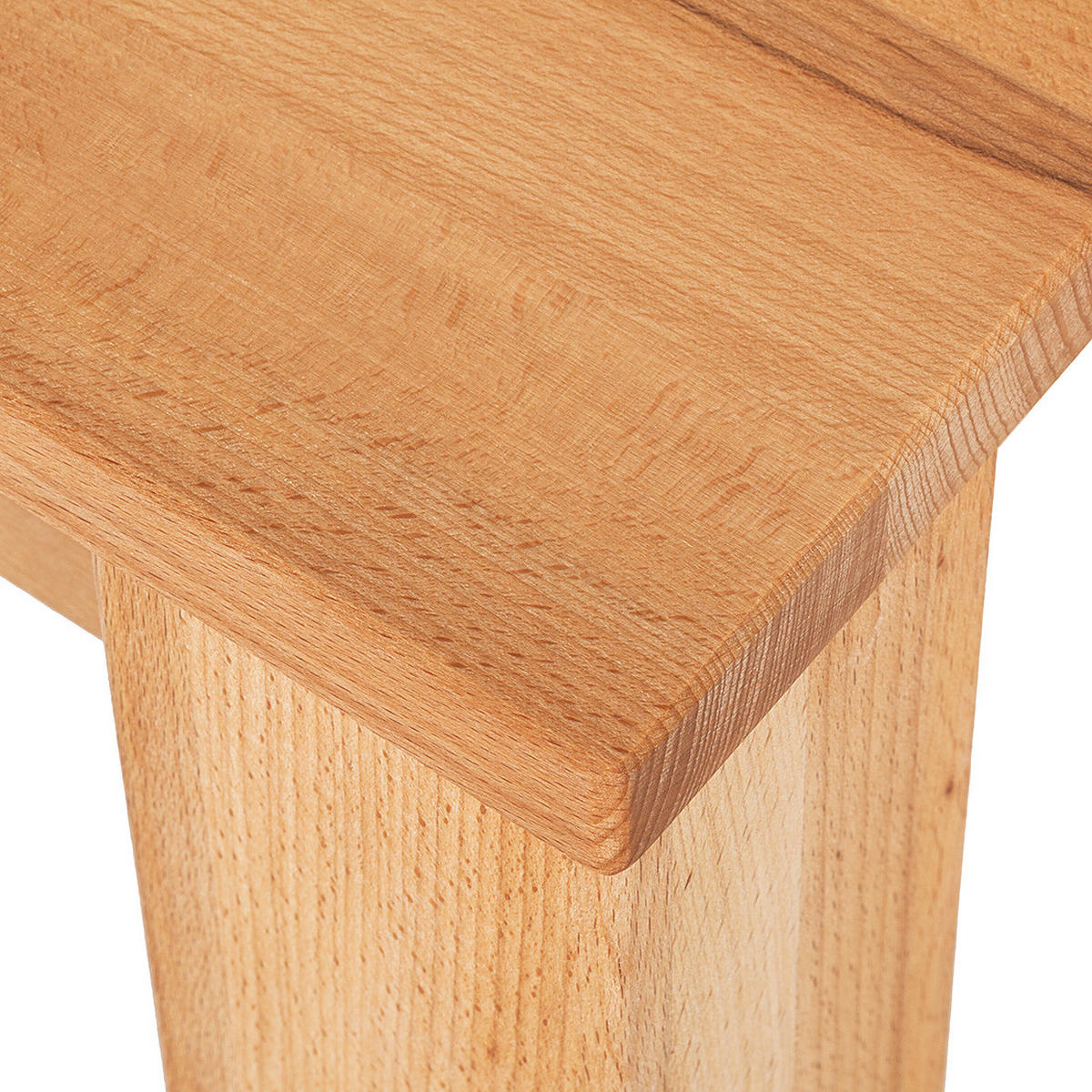 ESSTISCH rechteckig - Buche massiv - Buchefarben, Holz (80/80/75cm) - home24