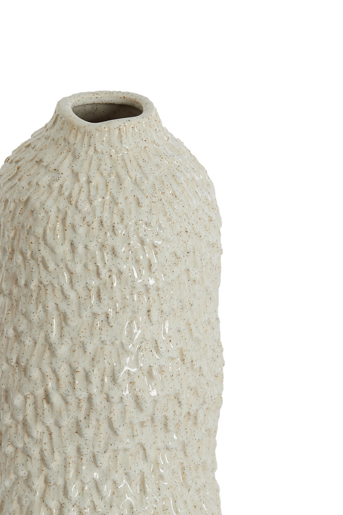 VASE Asola Weiß Ø17/35,5 cm - Weiß, Keramik (35.5cm) - Light & Living