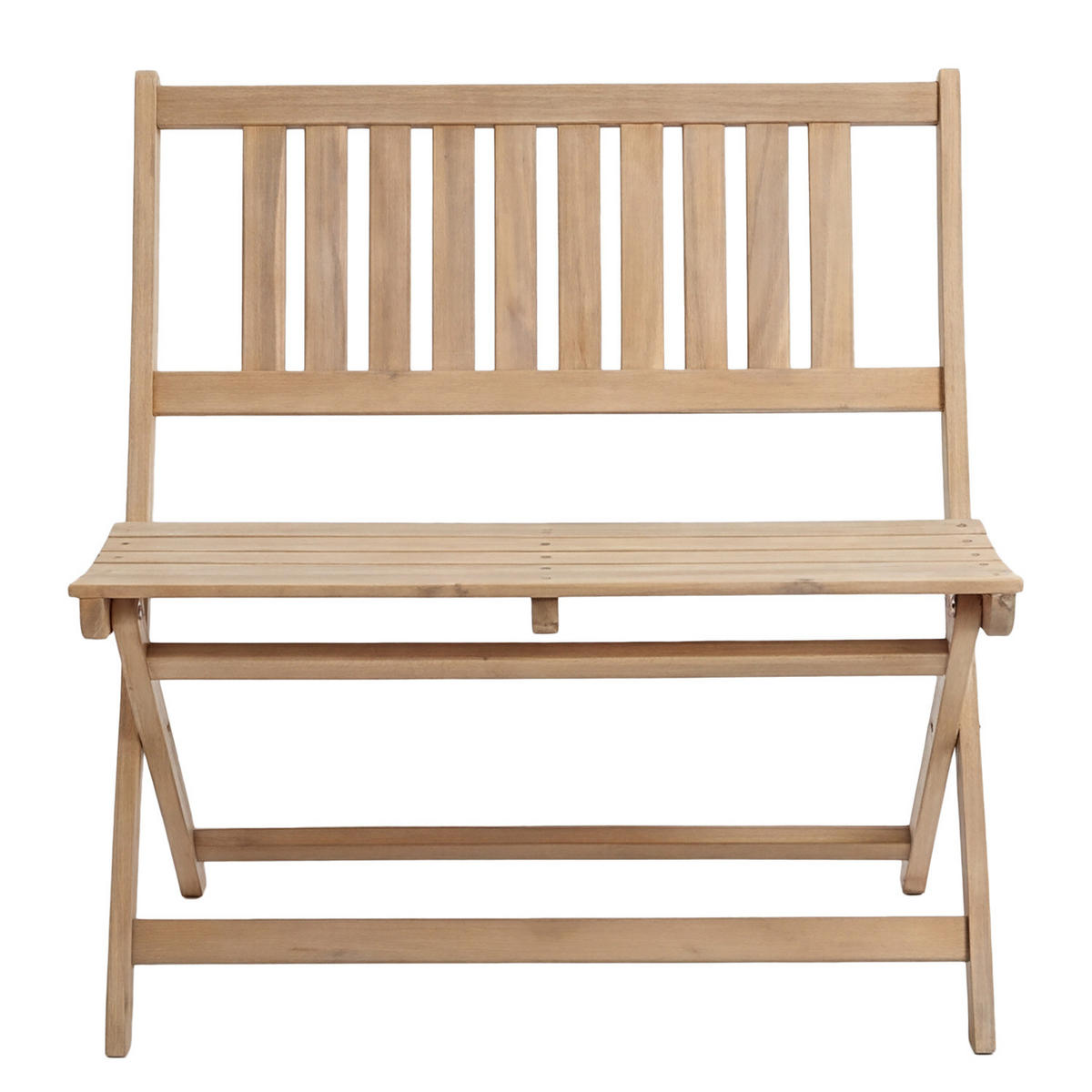 GARTENBANK - Akazie massiv - Akaziefarben, Holz (80/86/54cm) - home24
