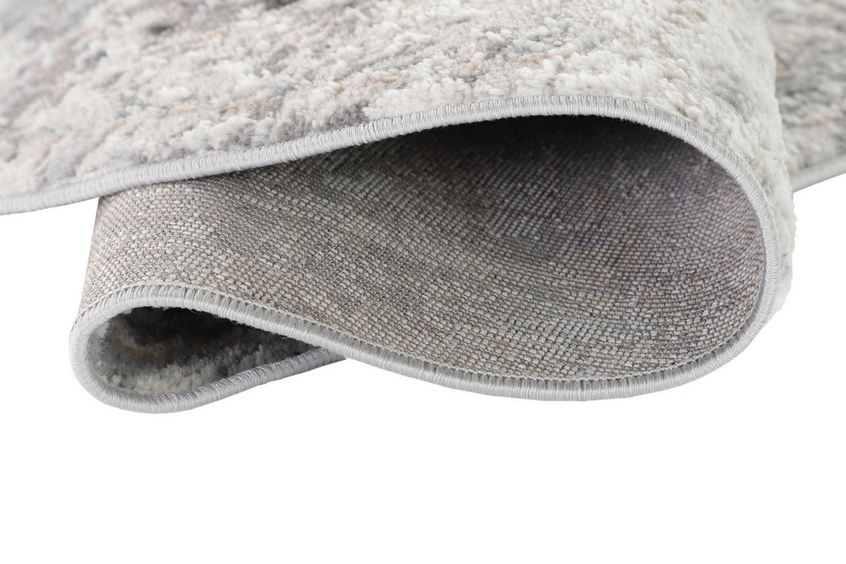 TEPPICH VALLEY Grau Rund 240/240 cm - Grau, Textil (240/240cm) - Tapiso