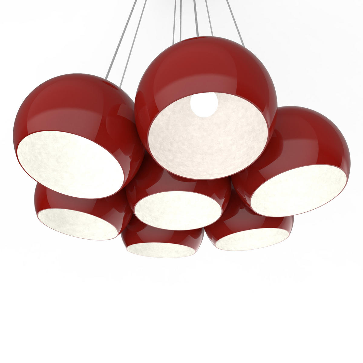 HÄNGELEUCHTE - Rot, Metall (25/25/20cm) - Lumicom