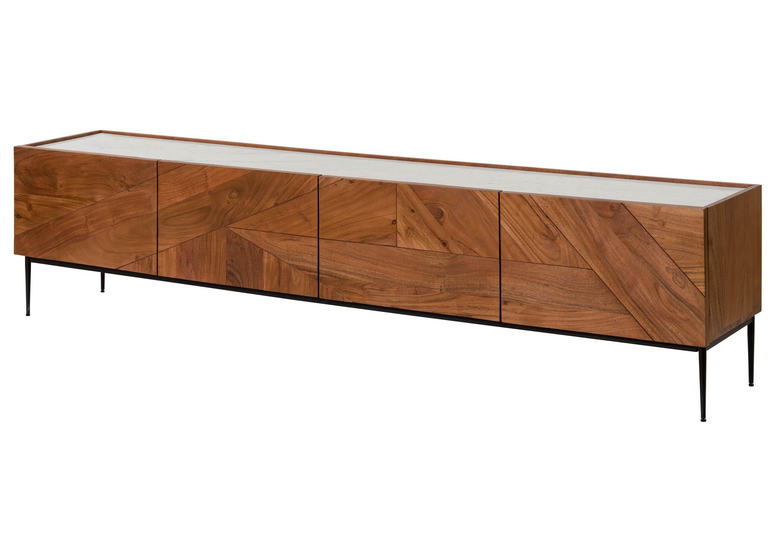 Massivmoebel24 Tv-Board Natur 40x50x220 cm