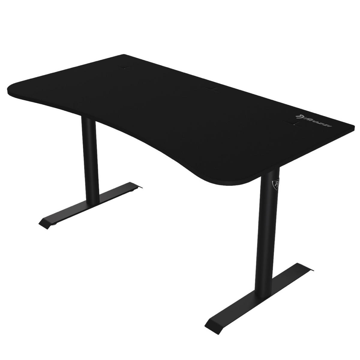 GAMINGTISCH Arena Medium 140/76/71 cm Reines Schwarz - Schwarz, Metall (75.5/140/71cm) - Arozzi