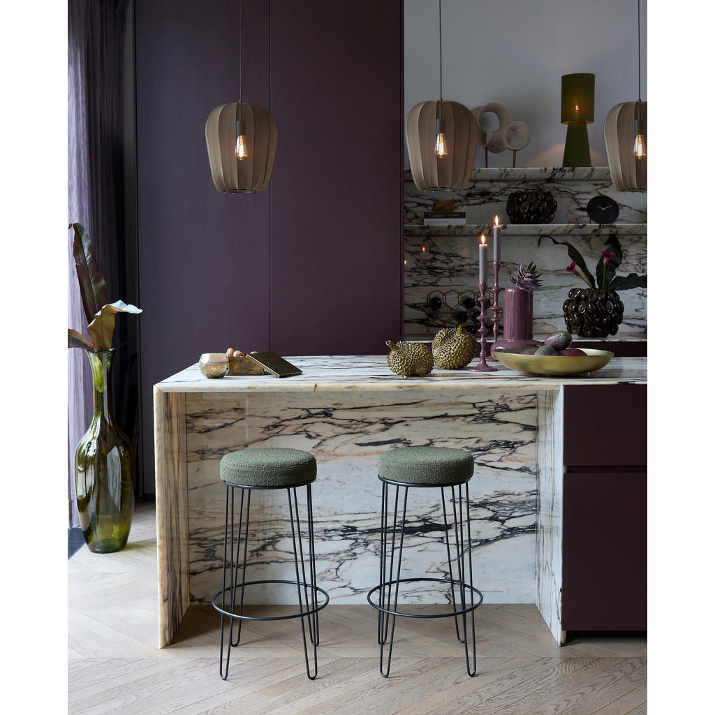 Thumbnail - Light & Living Hängelampe, Grün, Textil, Rund, 34x40x34 cm, CE, Lampen & Leuchten, Innenbeleuchtung, Hängelampen, Pendel...