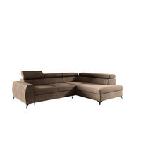 ECKSOFA Toronto - Braun, Holzwerkstoff/Textil (270/200cm) - Fun Möbel