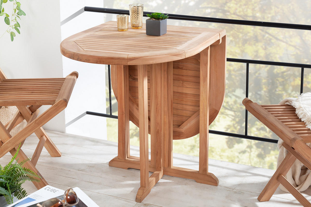 BALKONTISCH EMPIRE TEAK Teakholz Natur 120 cm - Braun, Holz (60/120/75cm) - riess-ambiente