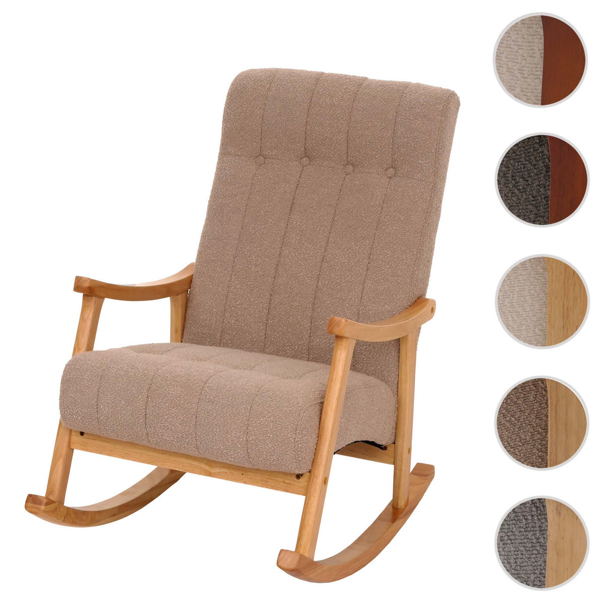 SCHAUKELSTUHL taupe - Taupe, Textil (64/97/85cm) - MCW