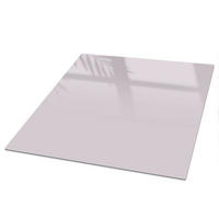 TISCHPLATTE 50x50 cm – Helllila - Pink, Glas (50/50/0.4cm) - Wallfluent