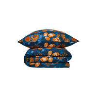 BETTWÄSCHESET Maxima - Renforcé - 2-teilig - 135 x 200 cm - Blau-Rost - Rostfarben, Textil (135/200cm) - SCHIESSER