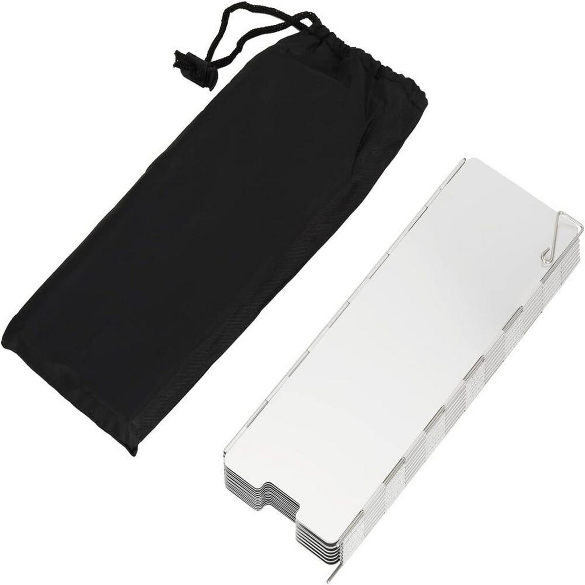 WINDSCHUTZ, Silber , 119 × 24 cm, Aluminiumlegierung - Silberfarben, Metall (24/1/119cm) - Authentics