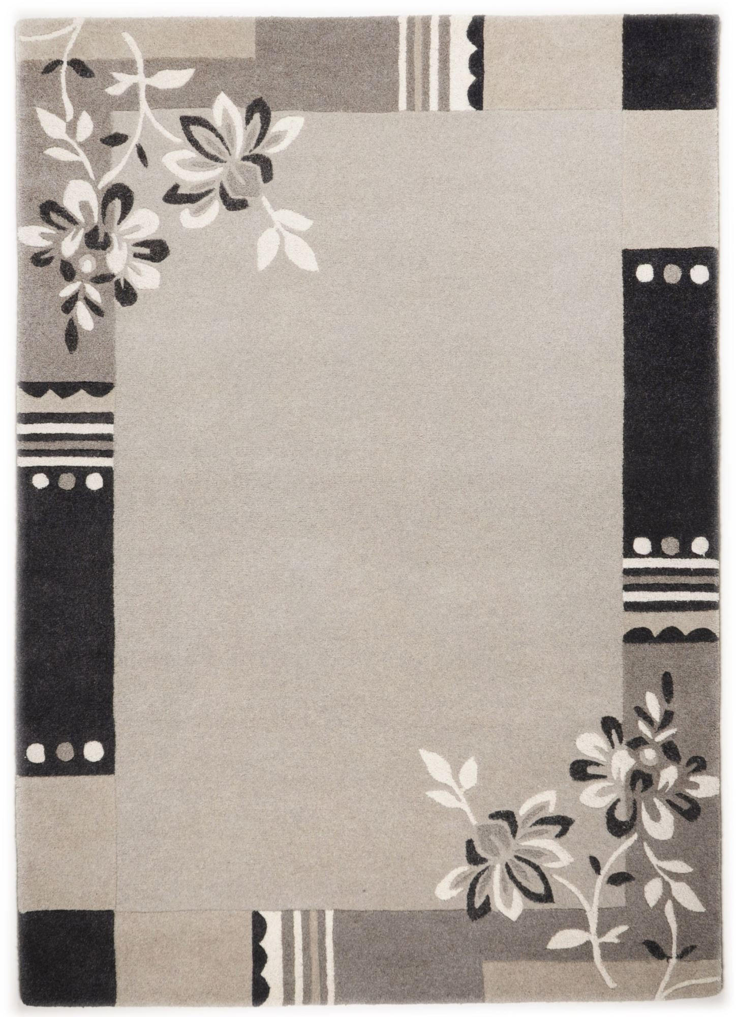 Theko Tuftteppich Grau 160x230 cm
