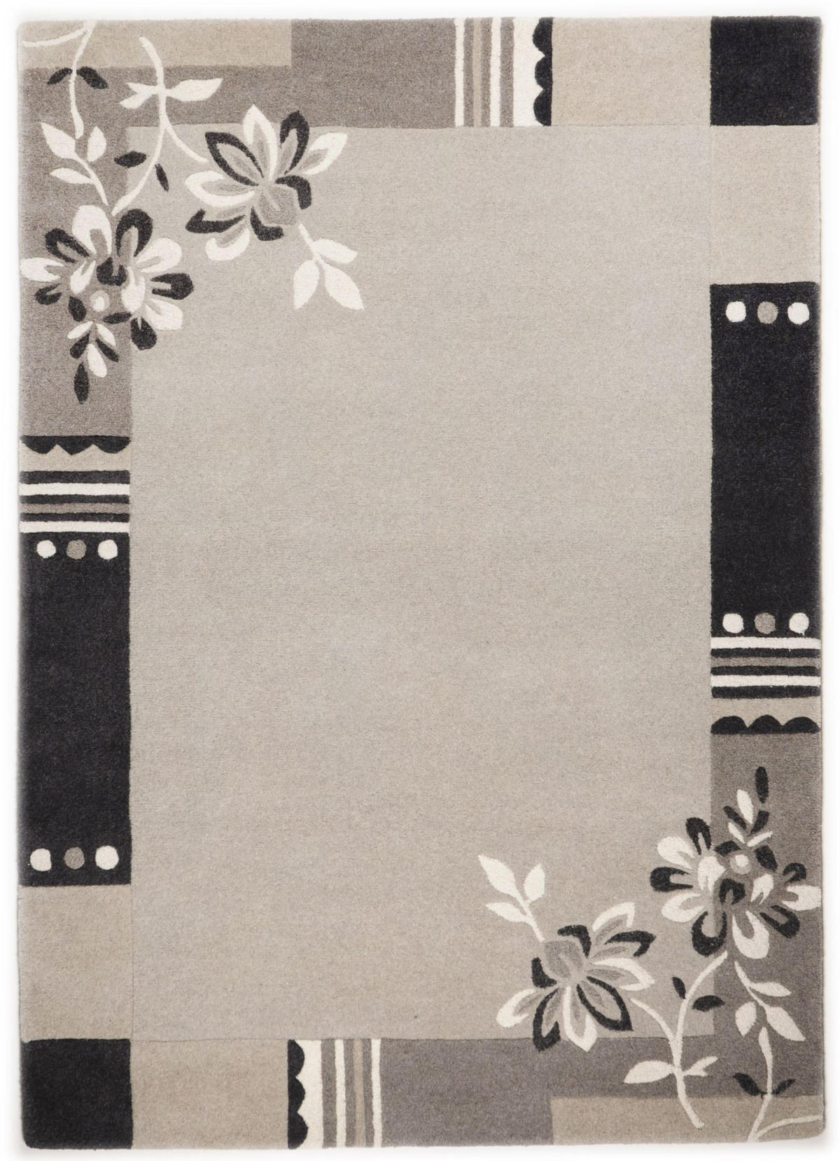 TUFTTEPPICH Napura 90x160 cm - Grau, Textil (90/160cm) - THEKO