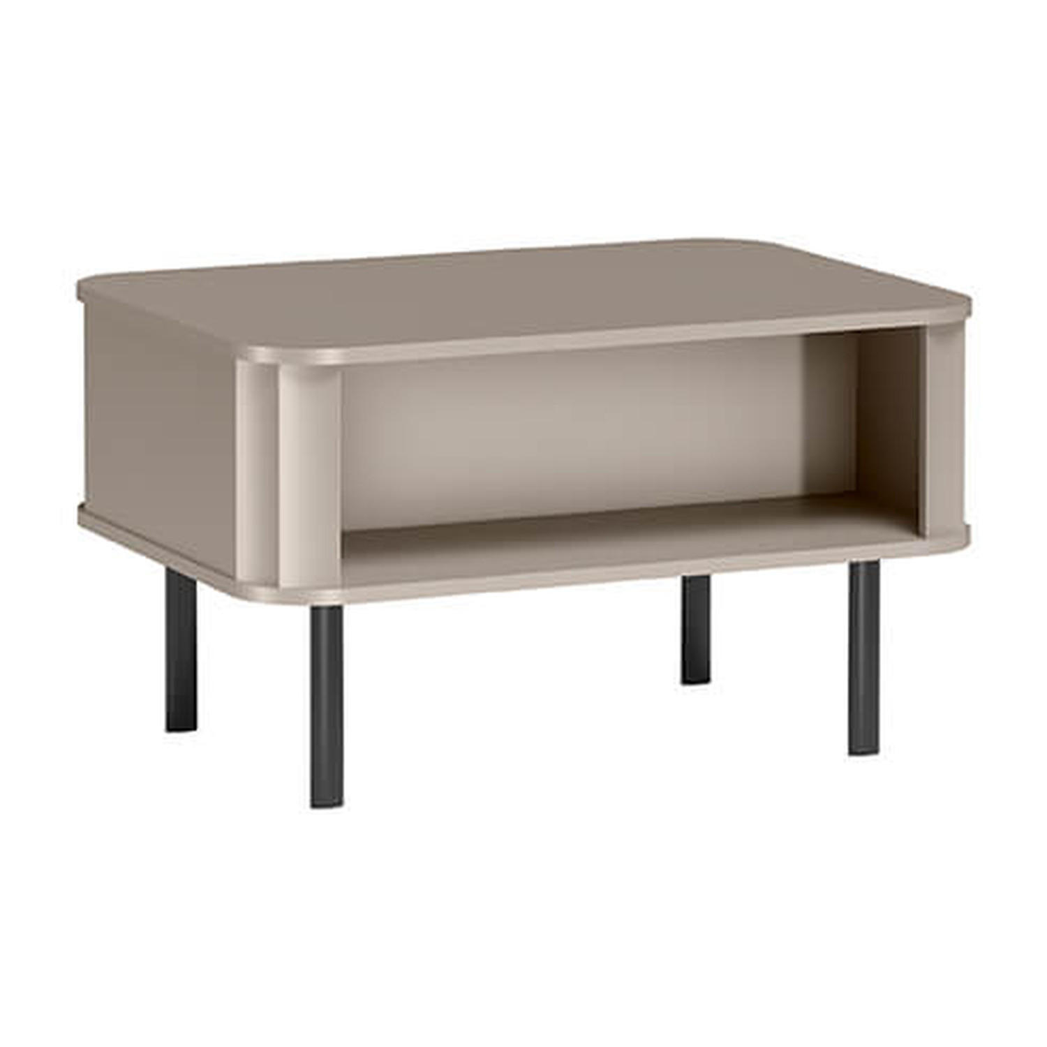 COUCHTISCH Novado NO-10 92 x 67 x 40 cm Greige - Greige, Holzwerkstoff/Metall (67/92/40cm) - Koseto
