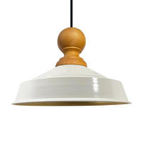 DECKENPENDELLEUCHTE Holz Asletl - Weiß, Holz/Metall (24/40/148cm) - Bamyum