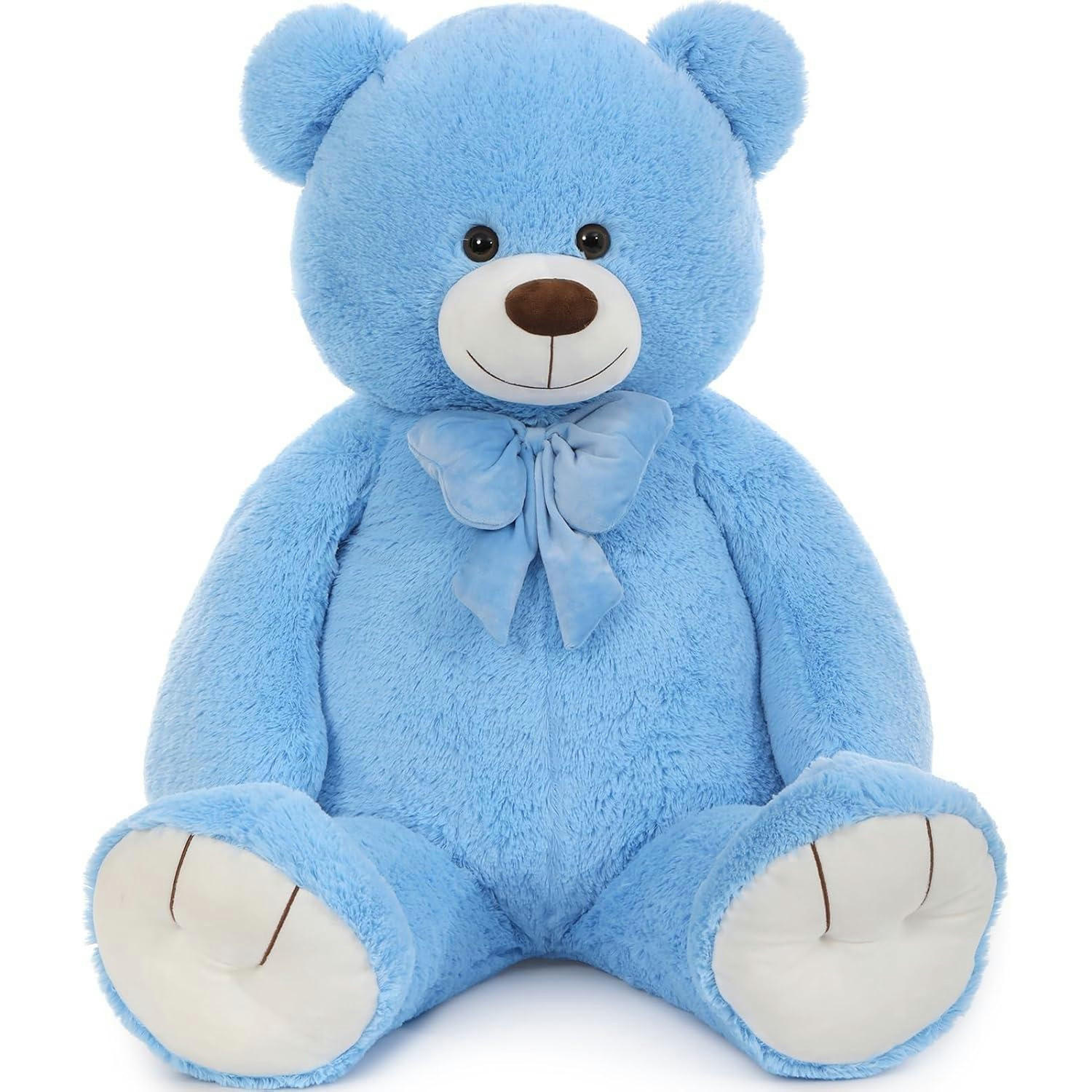 STOFFTIER Teddybär 120 cm Blau - Blau, Textil (90/120cm)
