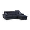 ECKSOFA - Pedro - Schwarz - Schwarz, Textil (236/165cm) - Möblo