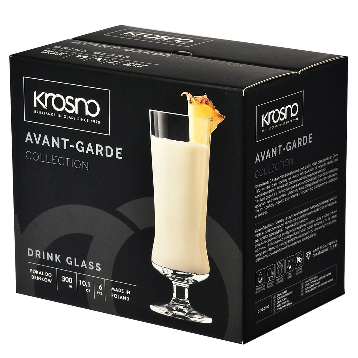 PINA COLADA GLÄSER Mixology, 6er-Set, 360 ml - Transparent, Glas (0.36L) - Krosno Glass