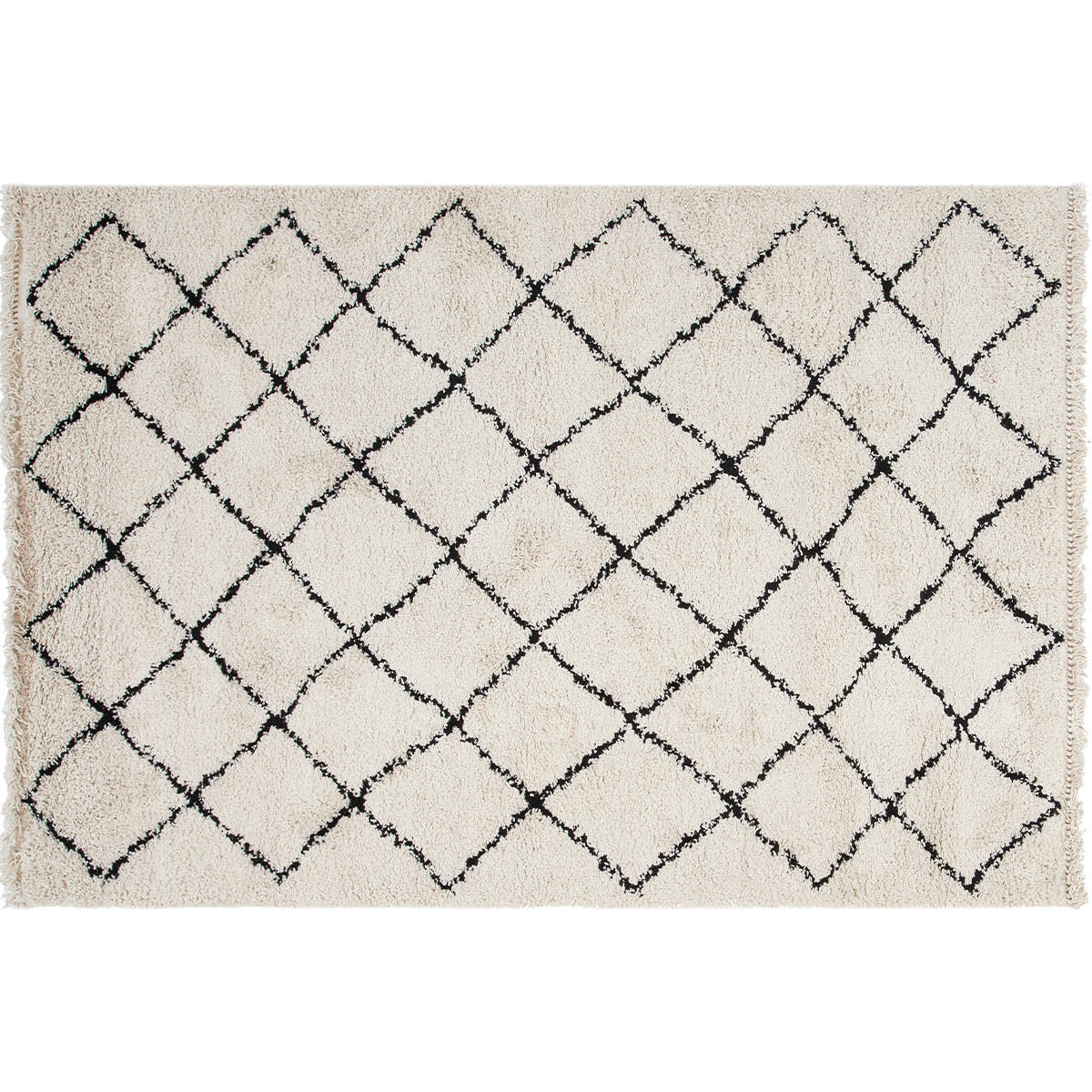 TEPPICH Berber Ecrufarben 60x120 cm ZELIA - Naturfarben, Textil (120/120cm) - Miliboo