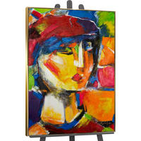 GEMÄLDE Lebhaftes Outfit Schattenfugenrahmen Gold 120x80 cm - Goldfarben, Holz (120/80cm) - YS-art gallery