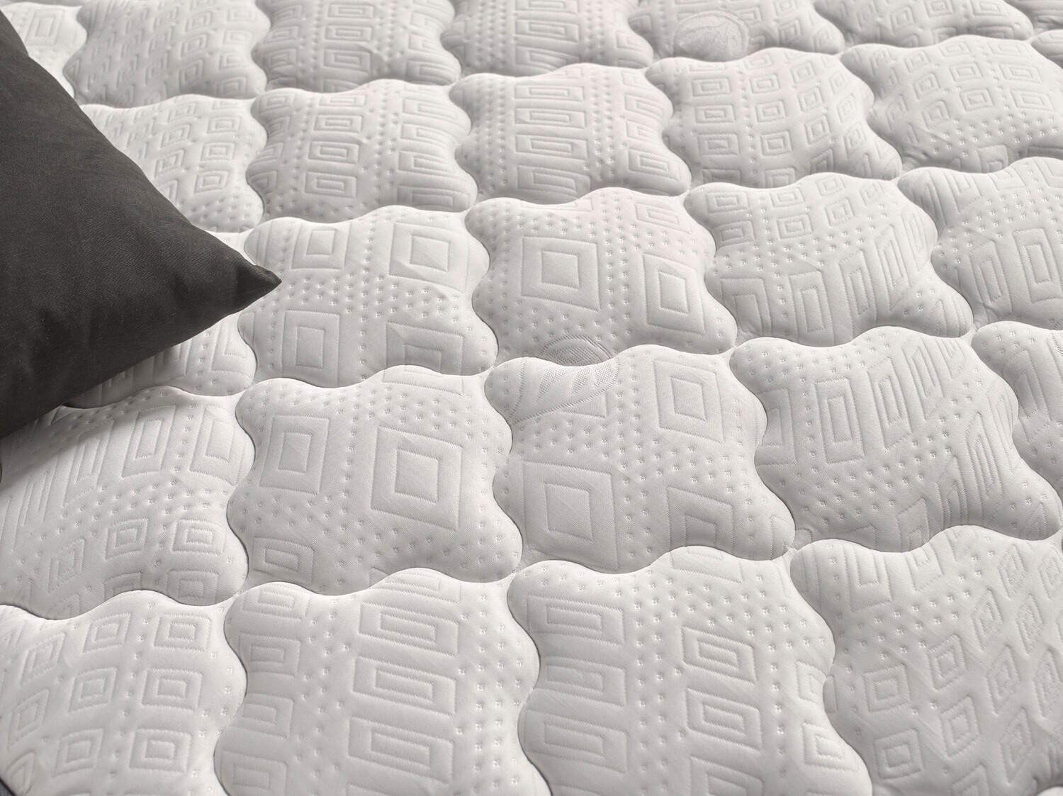 MATRATZE 160x200 Bienenwachs H2/H3 30 cm - Weiß, Textil (160/200cm) - Simpur