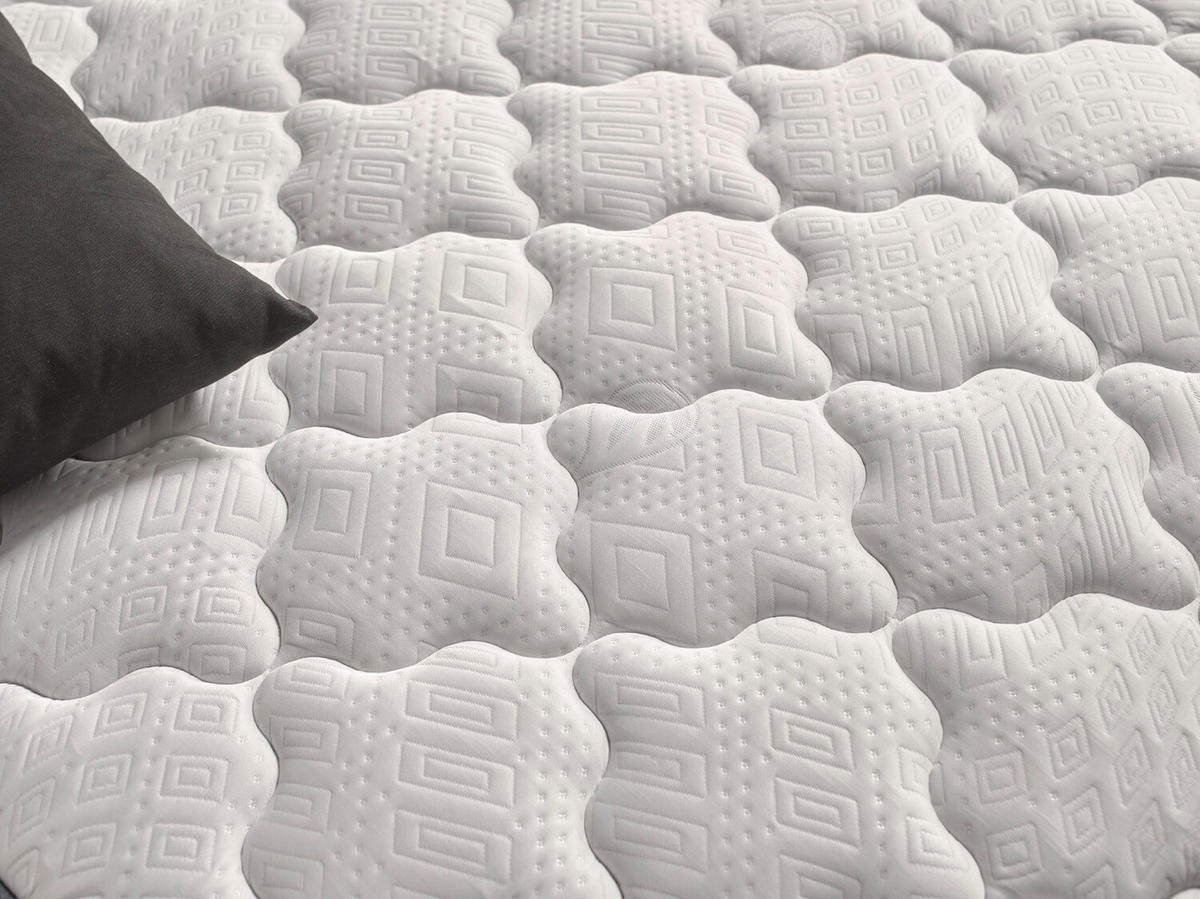 MATRATZE 160x200 Bienenwachs H2/H3 30 cm - Weiß, Textil (160/200cm) - Simpur