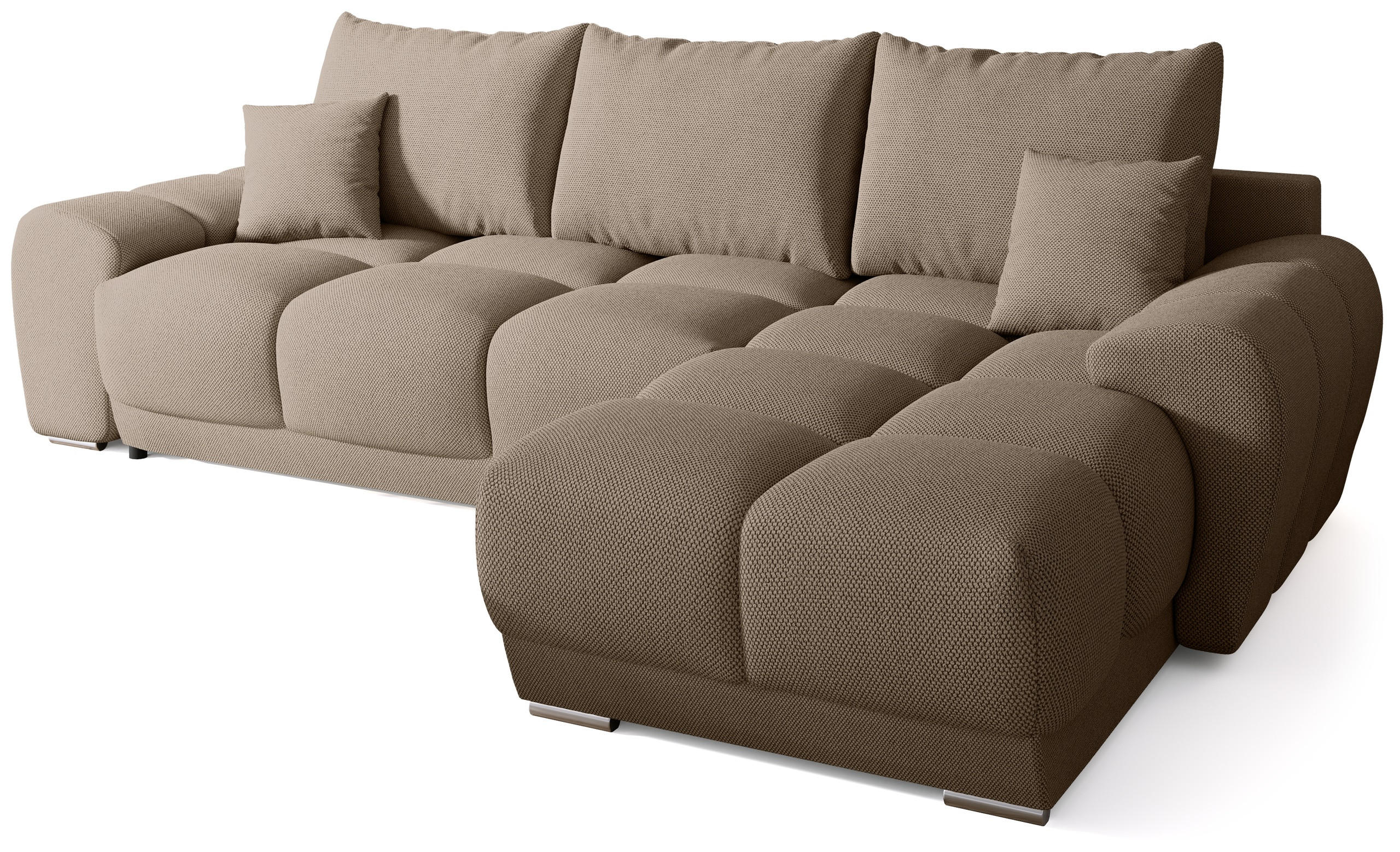 Bromarkt Ecksofa Braun 290x180 cm