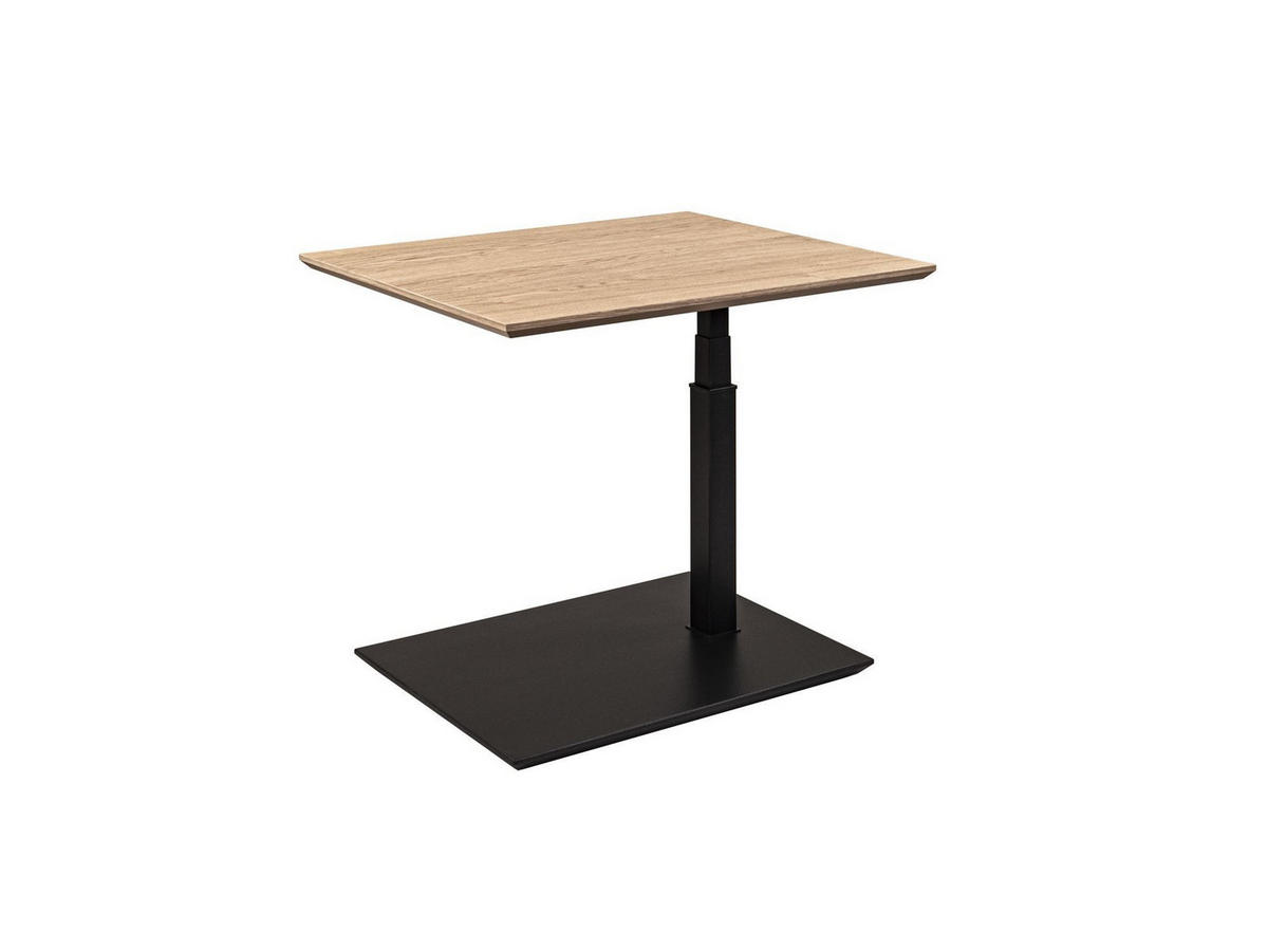 BEISTELLTISCH Cecil 70x60x47 höhenverstellbar Anthrazit/Wildeiche Bianco - Braun, Holz (70/60/47cm) - 58aufmkessel