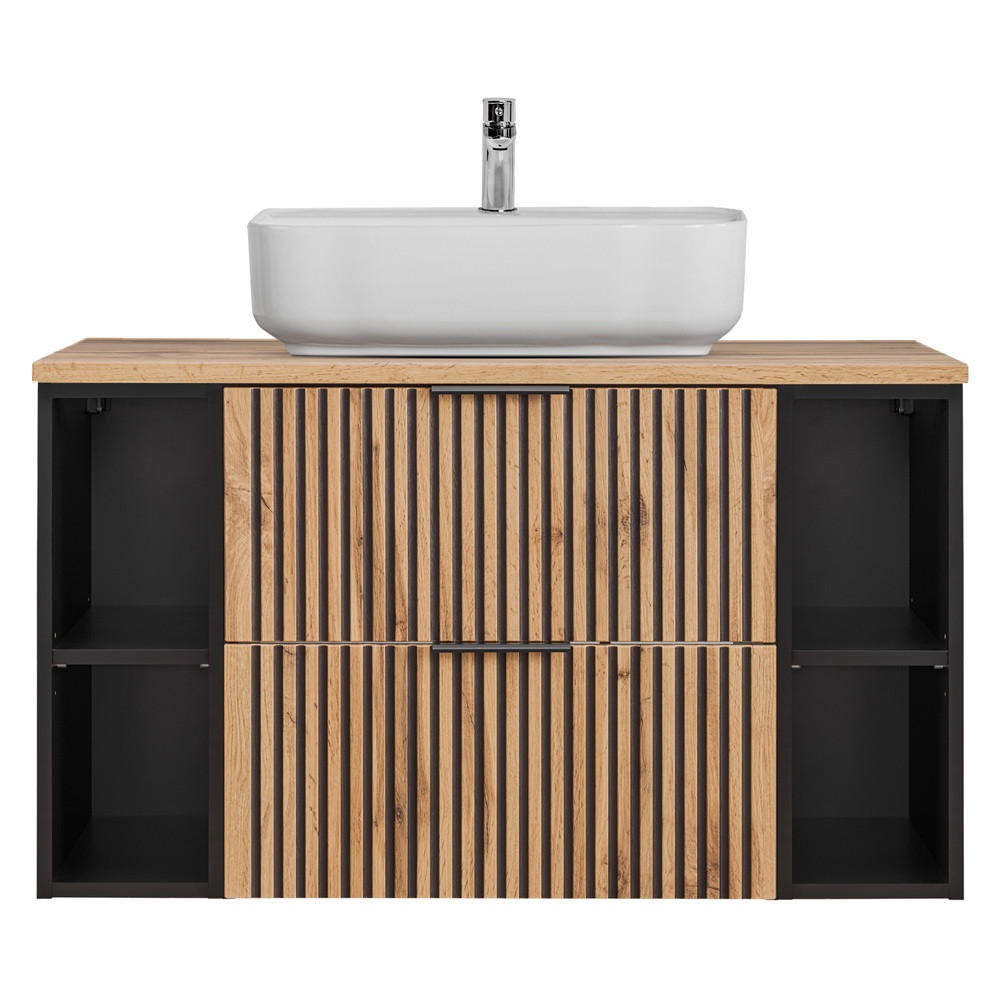 WASCHTISCH Xanten-56 - Braun, Holzwerkstoff (101/73/47cm) - Lomado