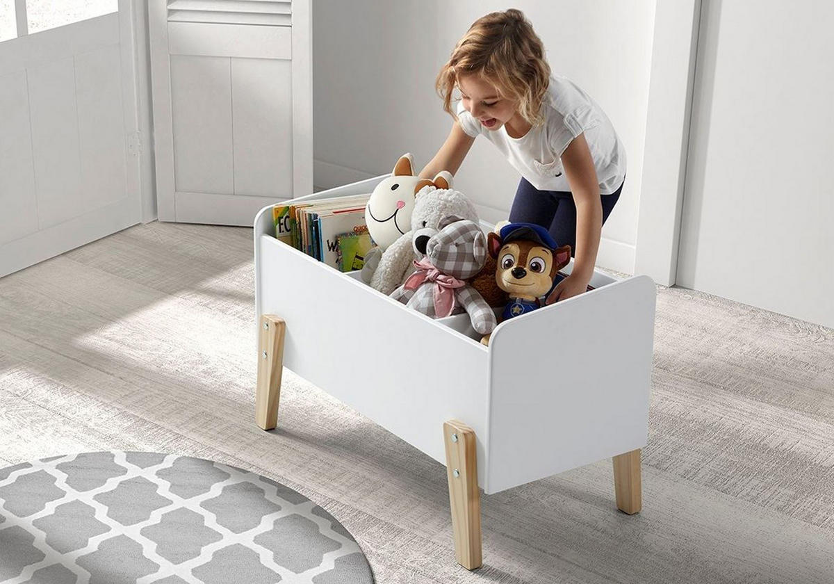 KINDERZIMMER Set Karilynn 3 Massivholz+MDF weiß - Weiß, Holz (230/73/130cm) - 58aufmkessel