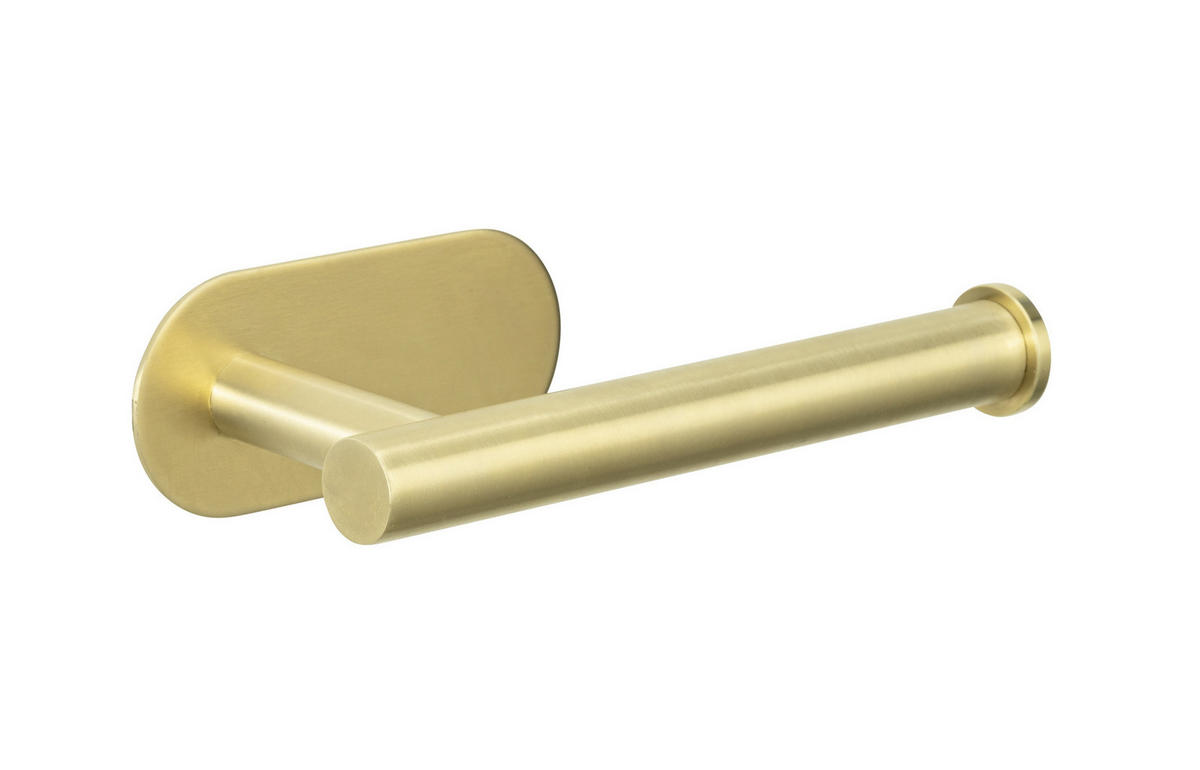 TOILETTENPAPIERHALTER Turbo - Loc Orea Shine 7/16/4,5 cm - Goldfarben, Metall (16/4.5/7cm) - Wenko