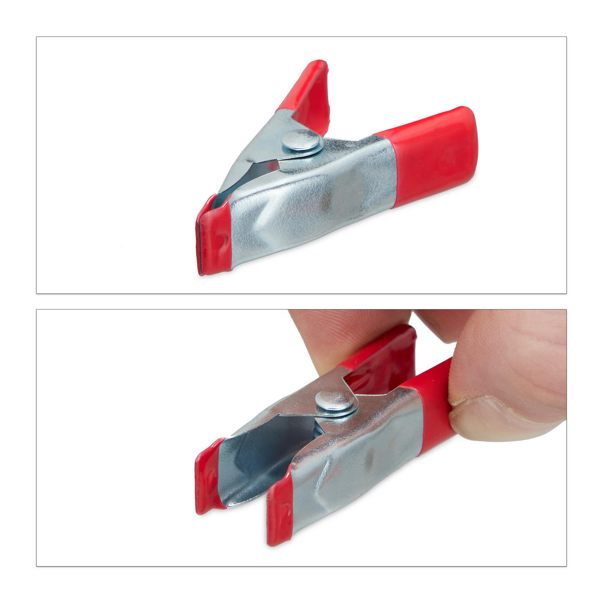 36XKLEMMEN - Multicolor, Kunststoff/Metall (1.5/3/5cm) - Relaxdays