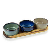 SERVIERSCHALEN Modern Kitchen Blau 28/9.5/5.5 cm Porzellan - Blau, Keramik (10/5.5/28cm) - Mondex