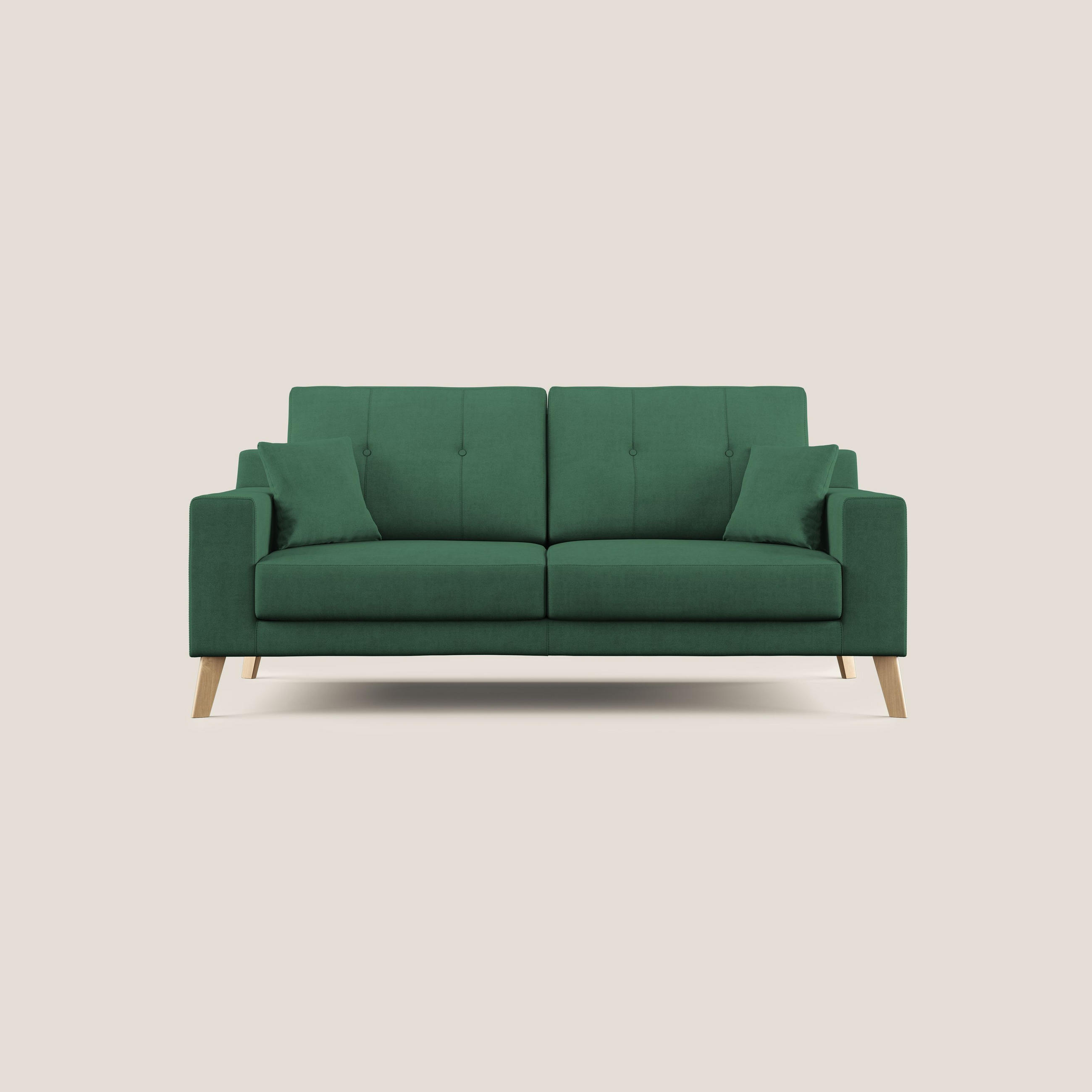 LINEARSOFA Danish - Grün, Textil (166/95/91cm) - Divani.store