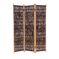 RAUMTEILER Bosca Weide - Naturfarben, Naturmaterialien (120/170/5cm) - CREEDWOOD