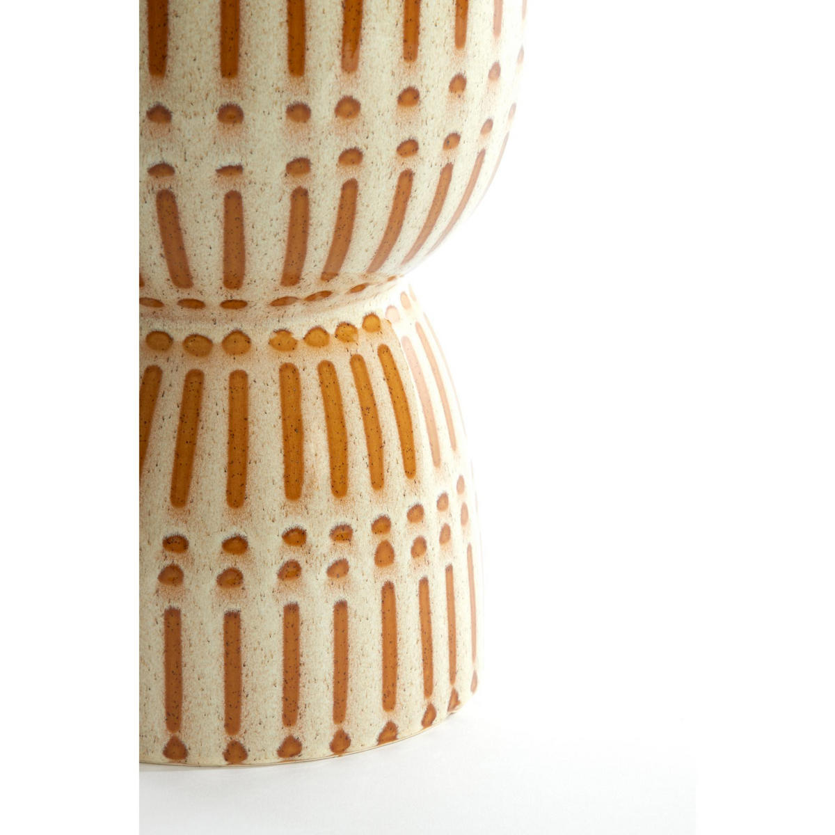 BEISTELLTISCH Finca Weiß 28.5/28.5/42 cm - Weiß, Keramik (28.5/28.5/42cm) - Light & Living