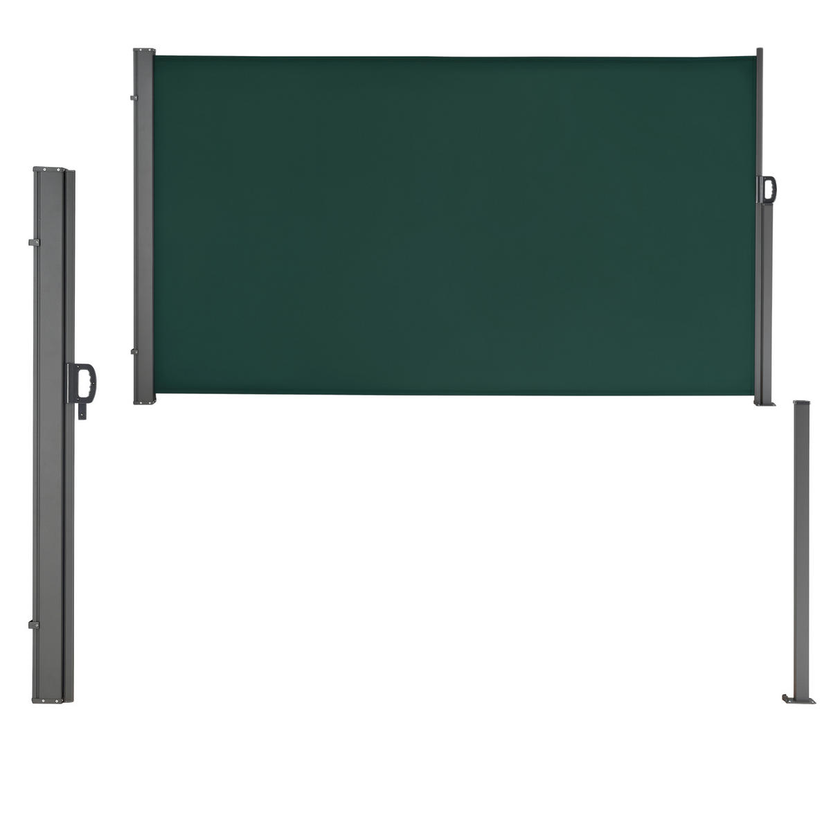 SEITENMARKISE Mulhacén - Dunkelgrün, Textil (300/160cm) - pro.tec