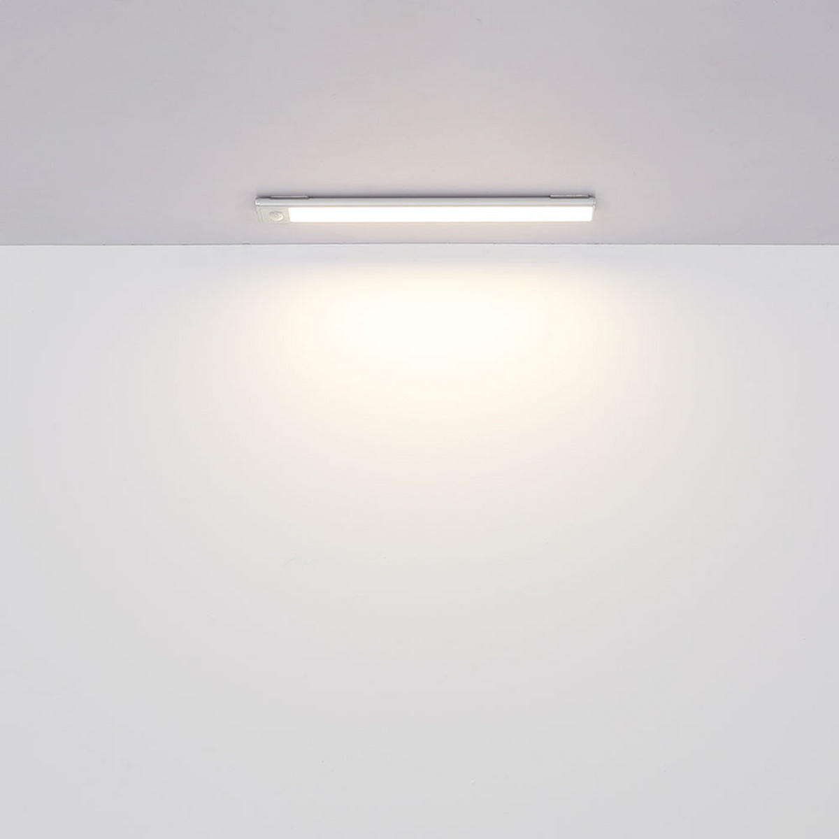 LED UNTERBAULEUCHTE Alu Silber Dimmbar - Silberfarben, Metall (40/4/1cm) - Globo Lighting