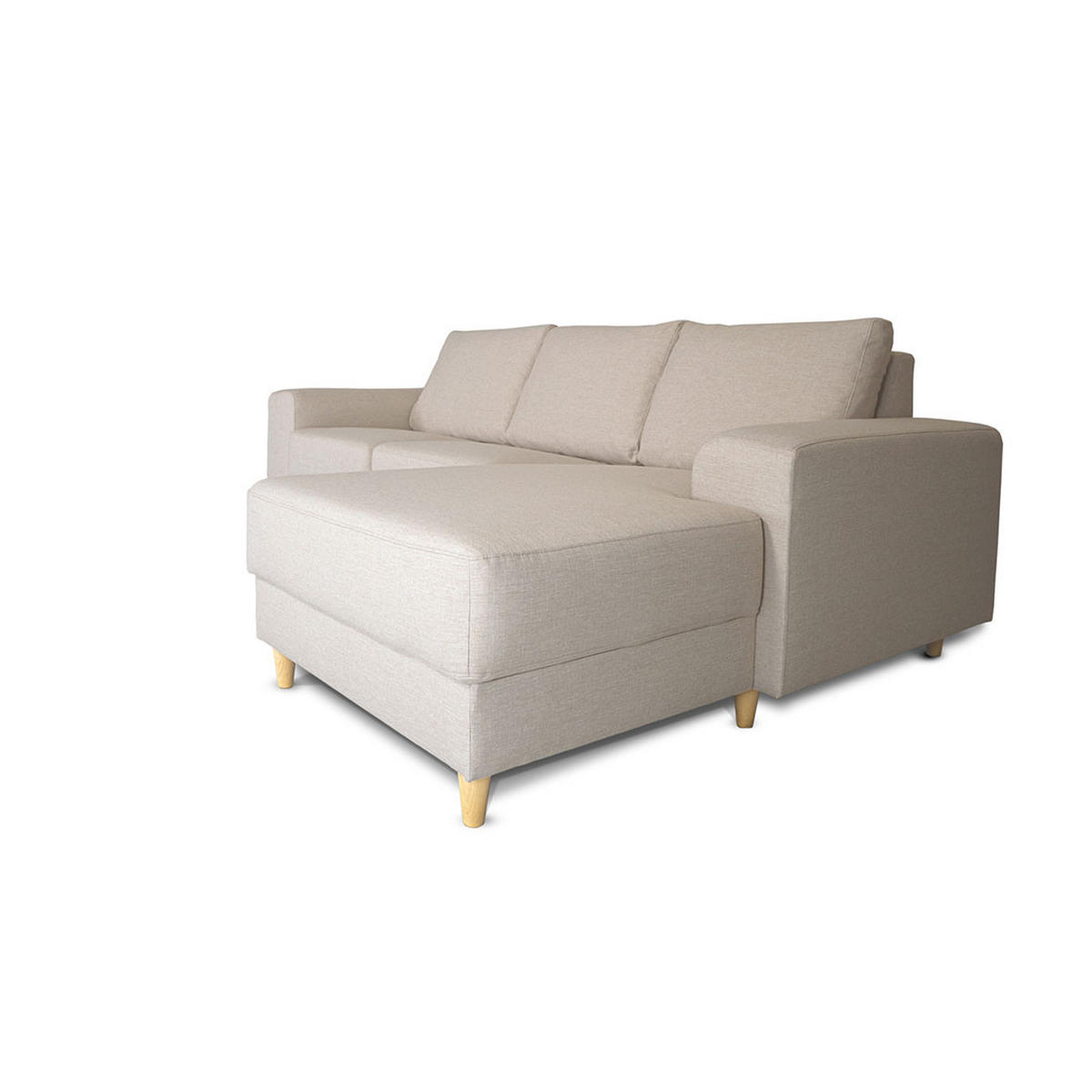 ECKSOFA hell beige - Beige, Textil (222/148cm) - ebuy24